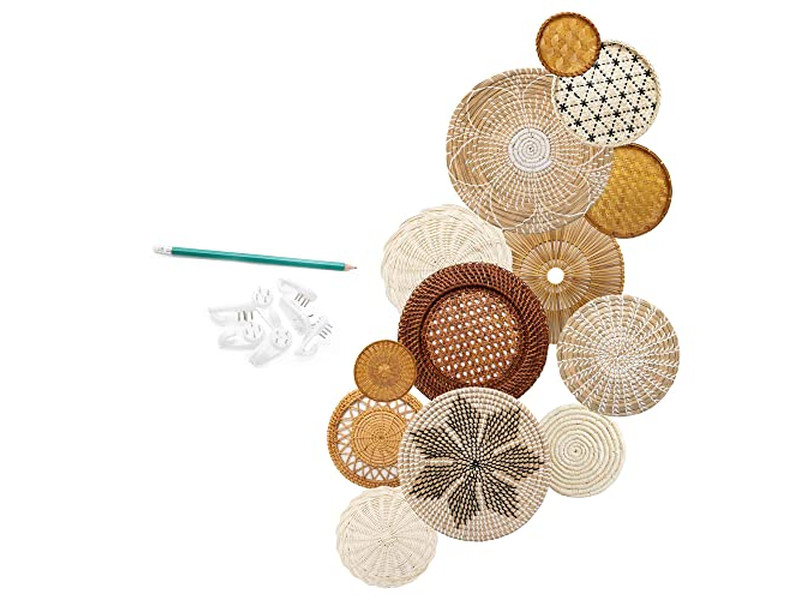Decorazione Murale Cucina Boho Moderna Sud-Ovest Set di 12 Cesti