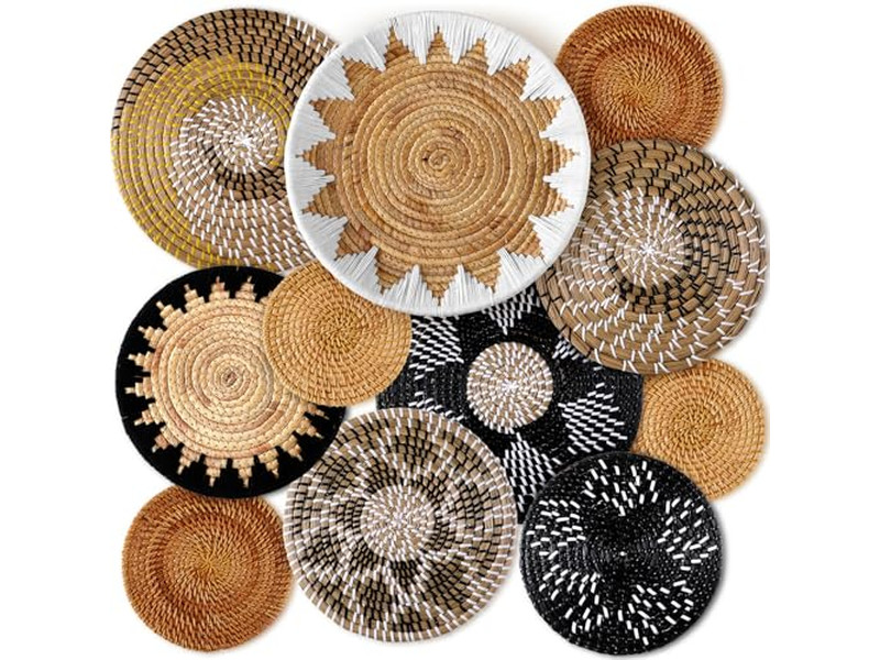 Decorazione Boho per Camera Soggiorno Parete Colorata Costiera