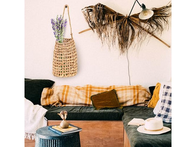 Cesto Murale Boho Decorazione Casa Piatto Rotondo Arte Disegno