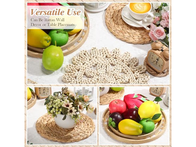 Decorazione Murale Costiera per Casa in Vimini Rustico di Bambù