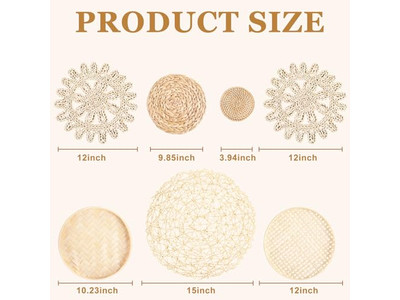 Arte Murale Macramè Decorazione Boho Colorata per Interni Bohemia