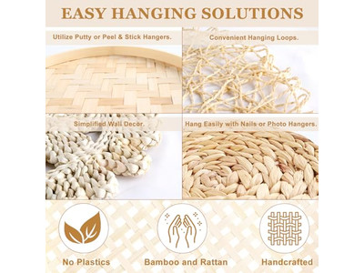 Arte Murale Macramè Decorazione Boho Colorata per Interni Bohemia