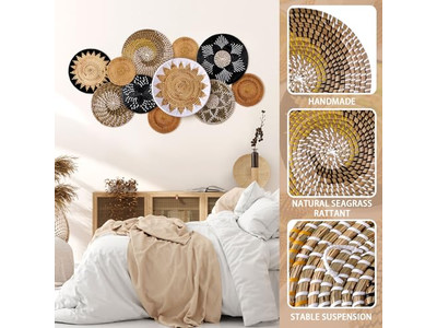 Decorazione Boho per Camera Soggiorno Parete Colorata Costiera