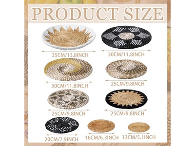 Decorazione Boho per Camera Soggiorno Parete Colorata Costiera