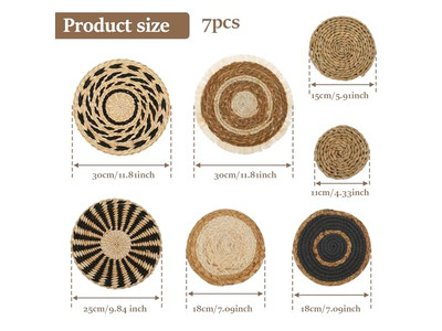 Set di Decorazioni Murali Piatte per Camera della Fidanzata Pezzi di Decorazione Artigianali