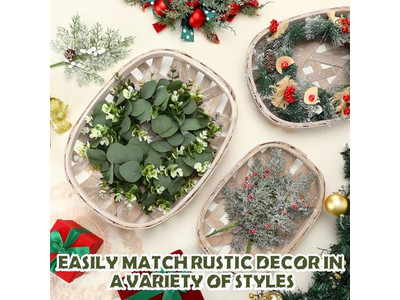 Decorazione Murale Bagno in Rattan Erba Marina Set di 3 per Ristorante