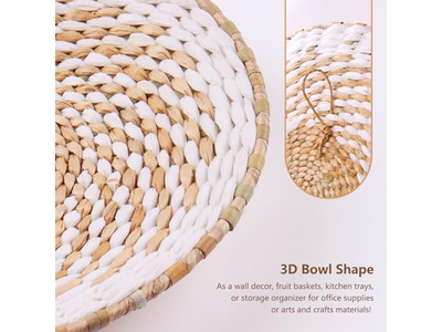 Set di 10 Cesti di Erba Marina per Decorazione Murale