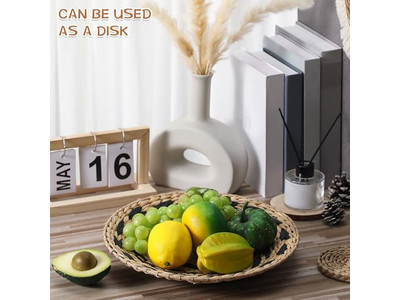 Cesto Intrecciato da Parete Set di Decorazioni per la Casa Boho Appese